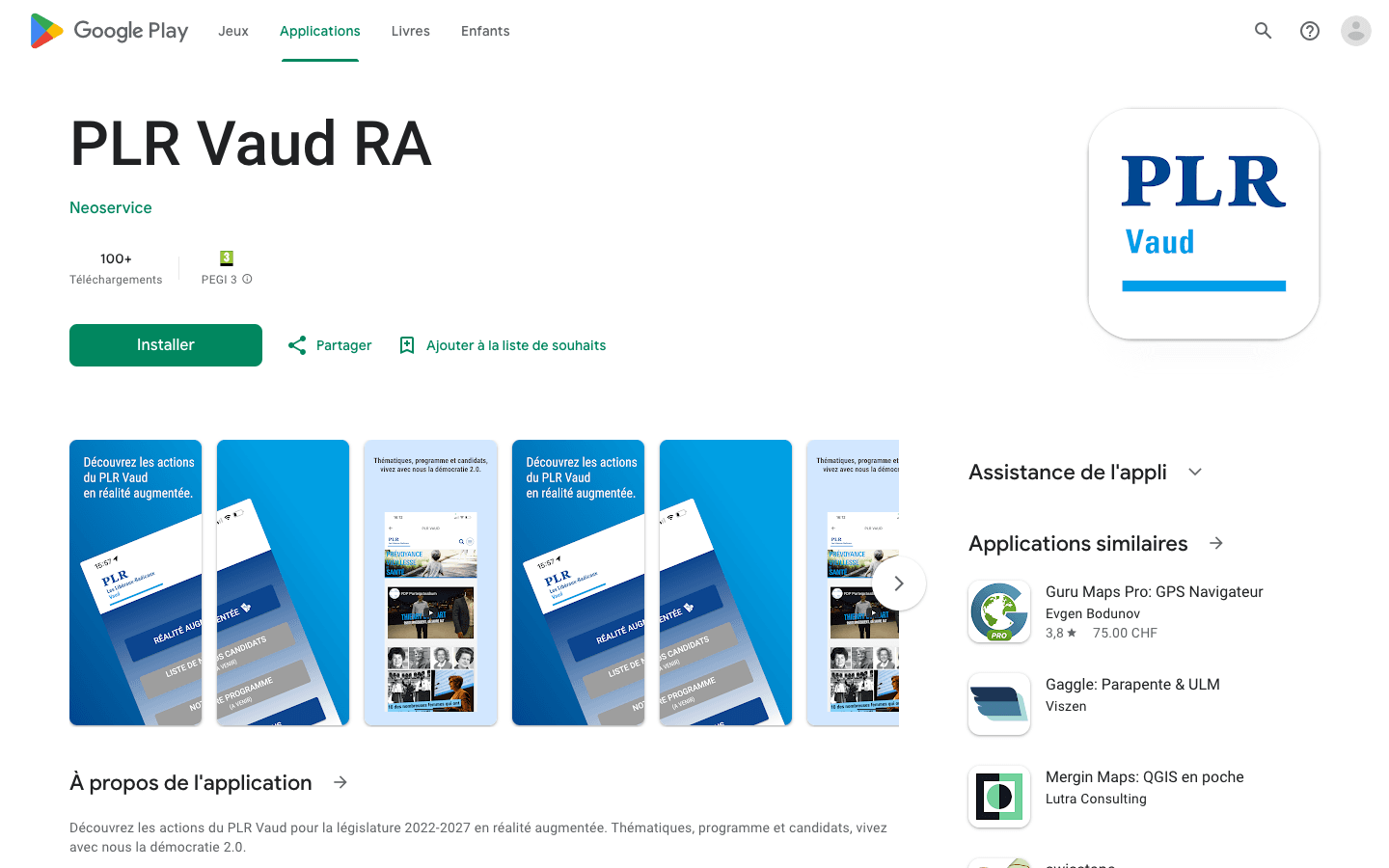 PLR Vaud
 - capture 1