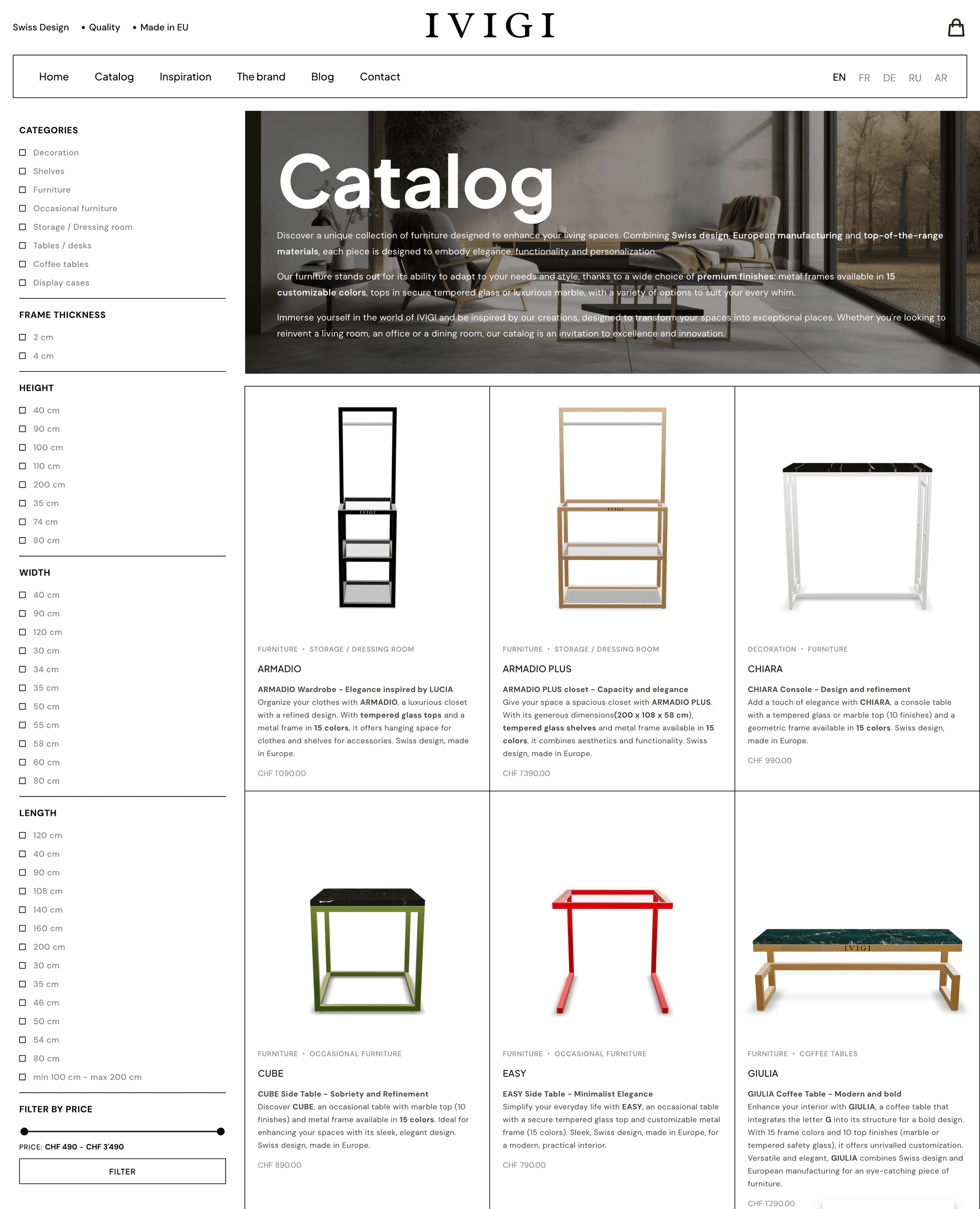 <span class="gradient-text">IVIGI</span> — Swiss Design Furniture